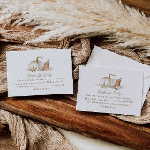 Fall Floral Pumpkin Books for Baby Begleitkarte