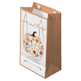 Fall Floral Pumpkin Brautparty Bevorzugung Kleine Geschenktüte