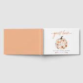 Fall Floral Pumpkin Brautparty Gästebuch (Voll)