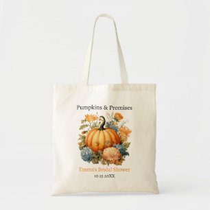 Fall Floral Pumpkin Brautparty Gefälligkeiten Tragetasche