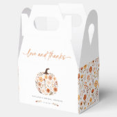 Fall Floral Pumpkin Brautparty Geschenkschachtel (Geöffnet)