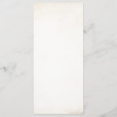 Fall Floral Pumpkin Erntedank Dinner Menu Menükarte (Rückseite)