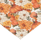 Fall Floral Pumpkin Kurzer Tischläufer (Ecke)