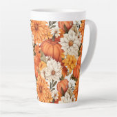 Fall Floral Pumpkin Milchtasse (Rechte Ecke)