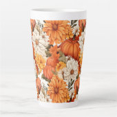 Fall Floral Pumpkin Milchtasse (Vorderseite)