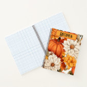 Fall Floral Pumpkin Rezept Notizblock (Innenseite)
