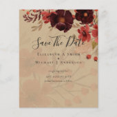 Fall Floral RETT DATES Terracotta Burgundy Red (Vorderseite)