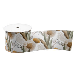 Fall Floral Ribbon Satinband