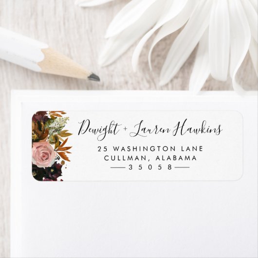 Fall Floral | Rücksendeadresse (Insitu)