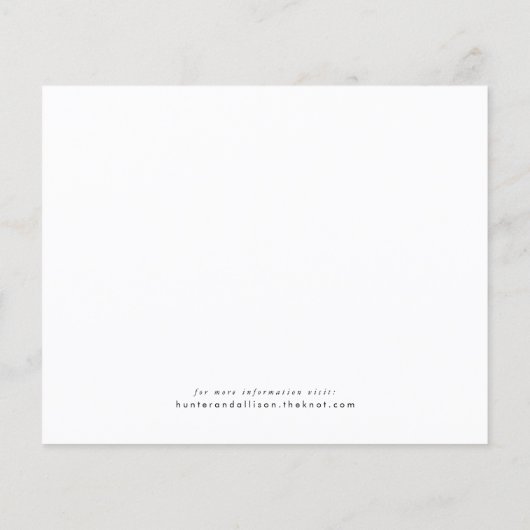 Fall Floral Save the Date (Rückseite)