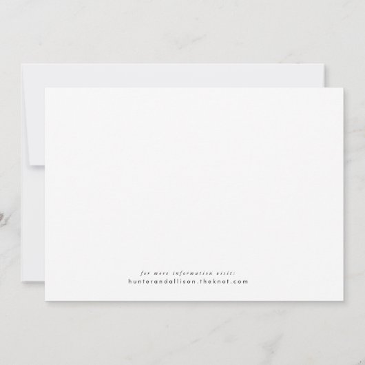 Fall Floral Save the Date Einladung (Rückseite)