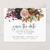 Fall Floral Save the Date Flyer (Vorne)