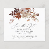 Fall Floral Save the Date Flyer (Vorne)