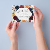 Fall Floral Save the Date Flyer (Gruppe)