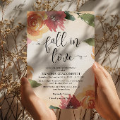 Fall Floral Scripture Brautdusche Einladung