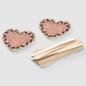 Fall Floral Soft Terracotta Cream Burgund Herz Fächer (Non-assembled)