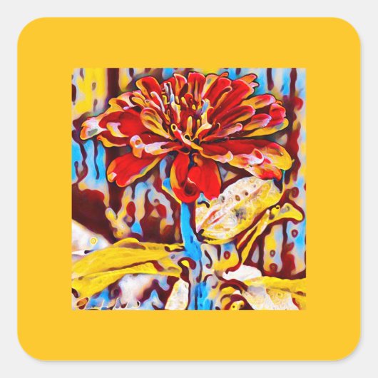 Fall Floral Sticker (Vorderseite)