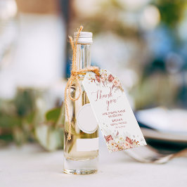 Fall Floral Thank You Gift Tag Geschenkanhänger