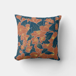 Fall Floral Throw Kissen - Gemütliches Herbstdekor