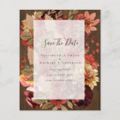 Fall Floral Wedding - Burgund Orange BUDGET (Vorderseite)
