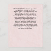 Fall Floral Wedding - Burgund Orange BUDGET Flyer (Hinten)