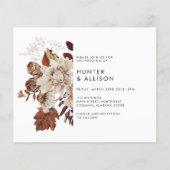 Fall Floral Wedding Einladung Flyer (Vorderseite)