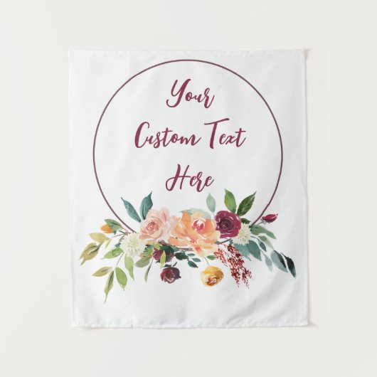 Fall Floral Wedding Foto Stand Hintergrund Fun Pro Wandteppich (Vorderseite)