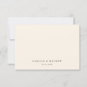 Fall Floral Wedding RSVP Card Karte (Rückseite)