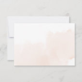 Fall Floral Wedding RSVP Card Karte (Rückseite)