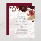 Fall Floral Wedding Suite Terracotta Burgundy Red (Vorne/Hinten)