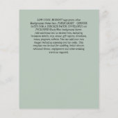 Fall Floral Wedding Terracotta Burgundy Red Flyer (Hinten)