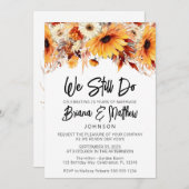 Fall Floral Wedding Vow Erneuerung Einladung (Vorne/Hinten)