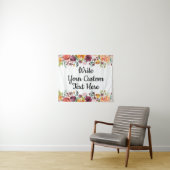 Fall Floral Weddrop Boho Foto Booth Prop Wandteppich (Beispiel (Horizontal))