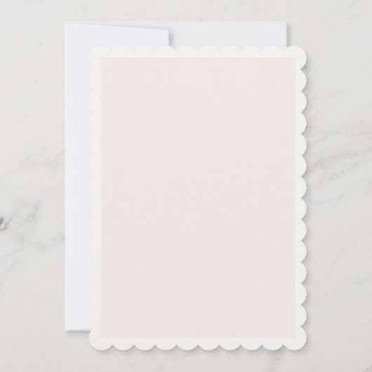 Fall Floral White Bow Baby in Bloom Baby Dusche Einladung (Rückseite)