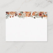 Fall Floral Wie viele Kisses Brautparty Card Begleitkarte (Rückseite)