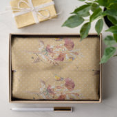 Fall Floral Wildblume Butterfly Senf Decoupage Seidenpapier (Geschenk)