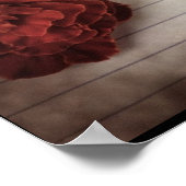 Fall Floral Willkommen bei unserer Hochzeit Poster (Ecke)