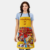 Fall Florale Schürze (Getragen)