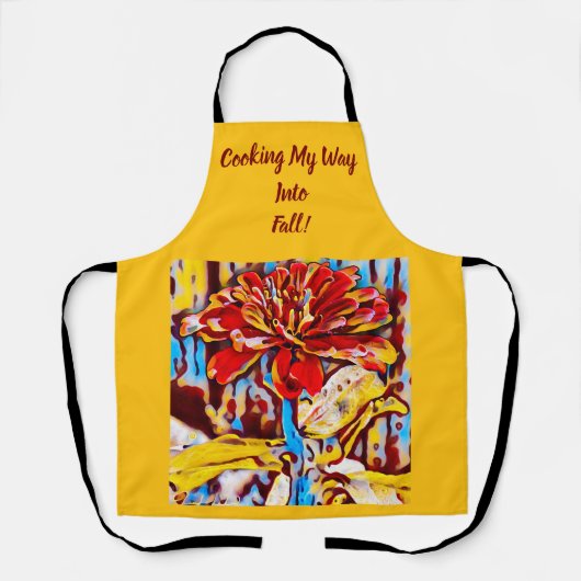 Fall Florale Schürze (Vorderseite)