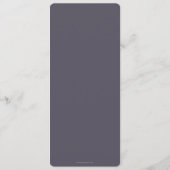 Fall Florals Erntedank Flat 4 Course Menükarte (Rückseite)