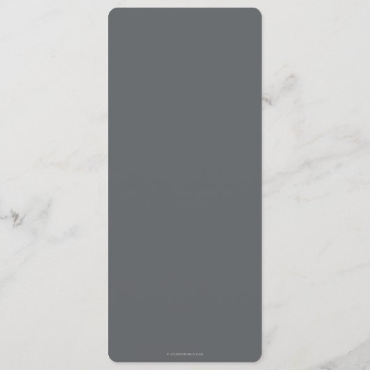 Fall Florals Erntedank Flat 4 Course Menükarte (Rückseite)