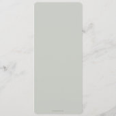 Fall Florals Erntedank Flat 4 Course Menükarte (Rückseite)