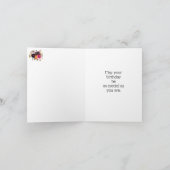 Fall Florals Geburtstags-Grußkarte Karte (Innenseite)