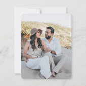 Fall Florals Save the Date Photo Einladung (Rückseite)