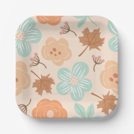 Fall-Florpapier-Platte Pappteller