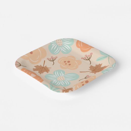 Fall-Florpapier-Platte Pappteller (Gewinkelt)