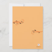 Fall Flurry Foto Geburtsankündigung Ankündigung (Rückseite)