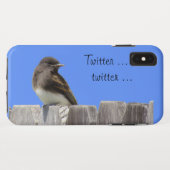 Fall - Flycatcher auf Zaun Case-Mate iPhone Hülle (Rückseite (Horizontal))