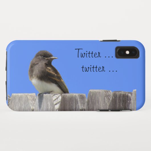 Fall - Flycatcher auf Zaun Case-Mate iPhone Hülle (Rückseite (Horizontal))