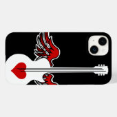 Fall "Flying Heart Guitar Case-Mate iPhone" iPhone Hülle (Rückseite (Horizontal))